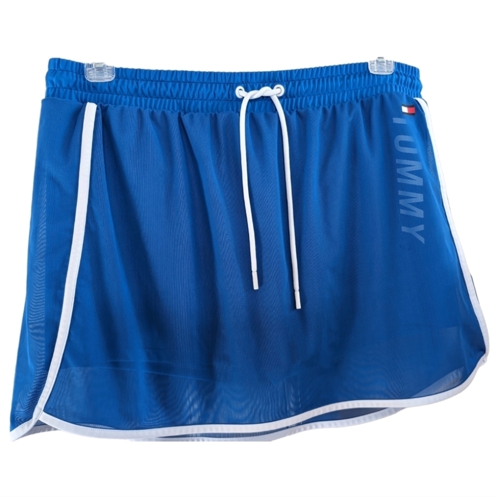 Tommy Hilfiger Sport Blue Sheer Cover Skort Size XL EUC Tennis Pickleball